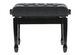 GEWA Piano bench Deluxe XL Black high gloss - Black cover
