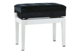 GEWA Piano bench Deluxe Compartment - White matt