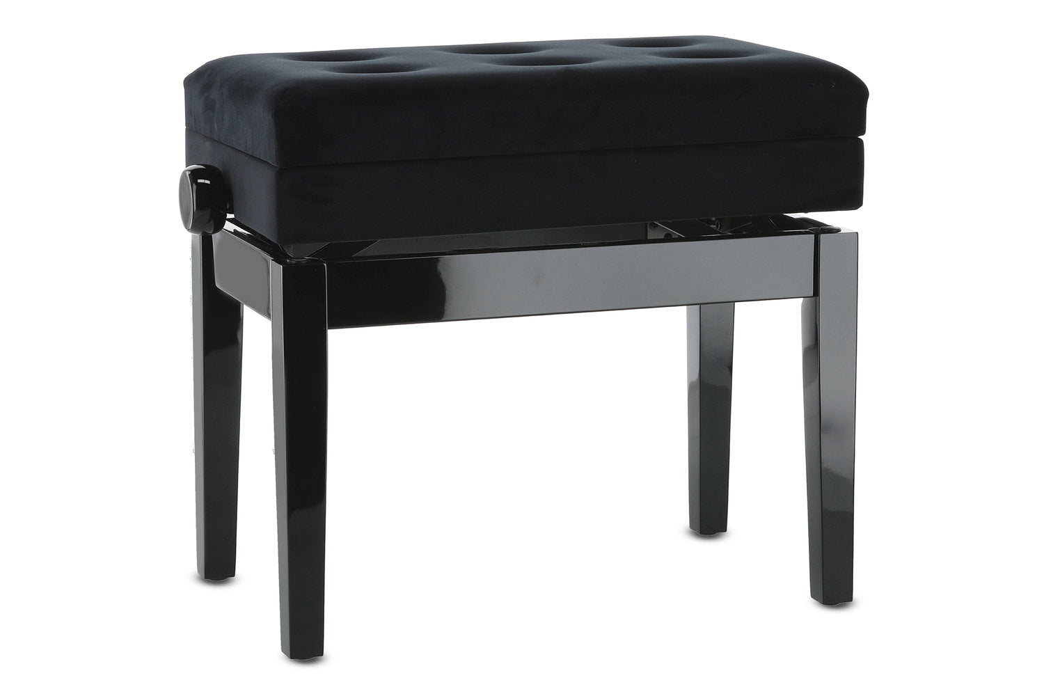 GEWA Piano bench Deluxe Compartment - Black highgloss