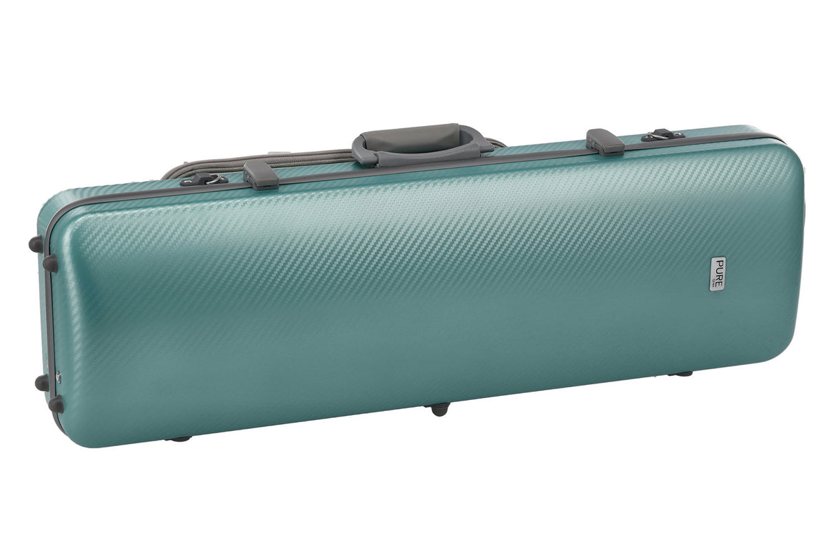 PURE GEWA Violin case Polycarbonate FUN - 4/4 - 1/2 (Green / Black)