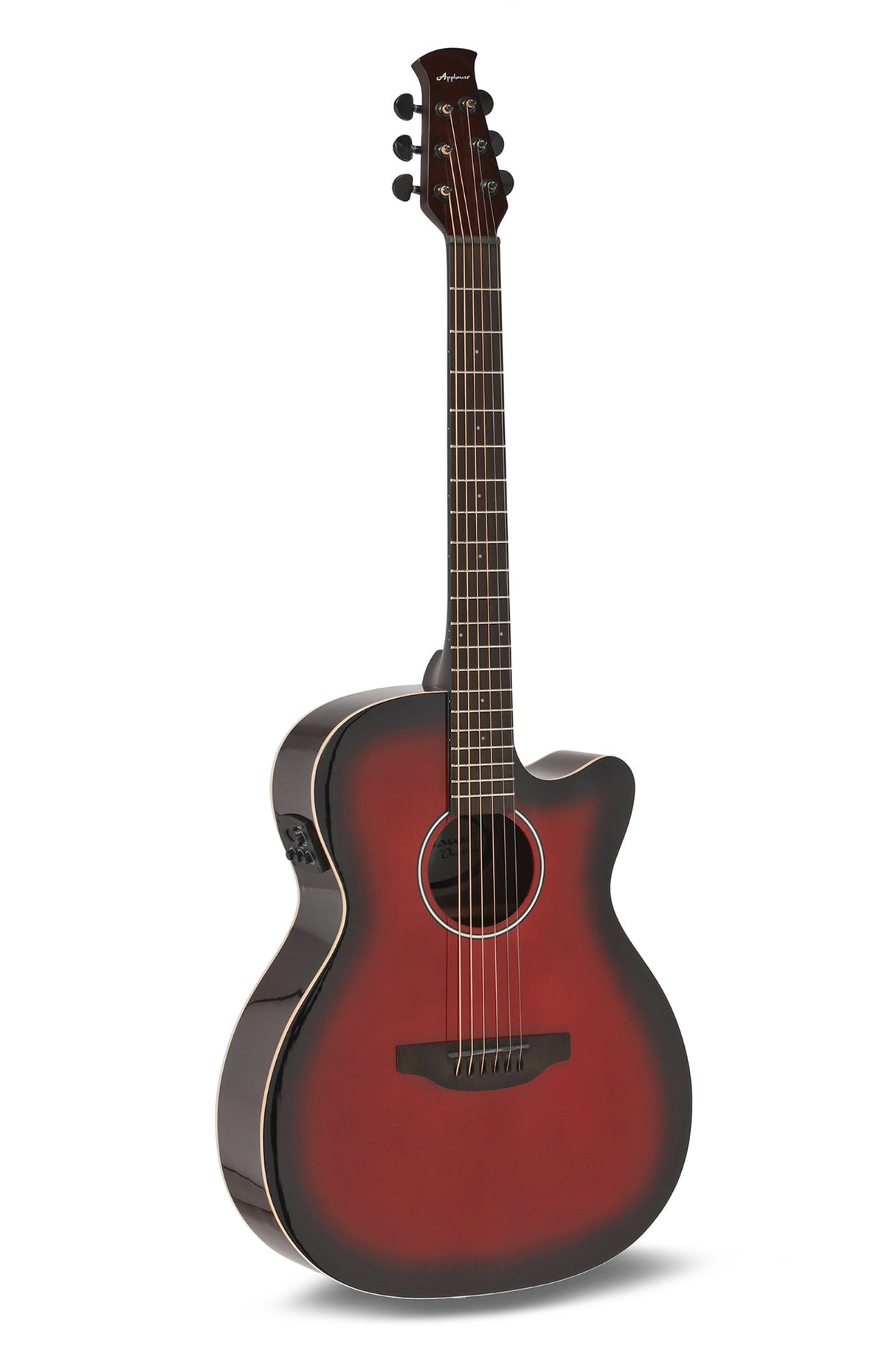 Applause E-Acoustic Guitar Jump OM Electro Cut Gloss - Cherry Burst (AEO-69-CB)