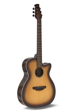 Applause E-Acoustic Guitar Jump OM Electro Cut Gloss - Tobacco Burst (AEO-69-TB)