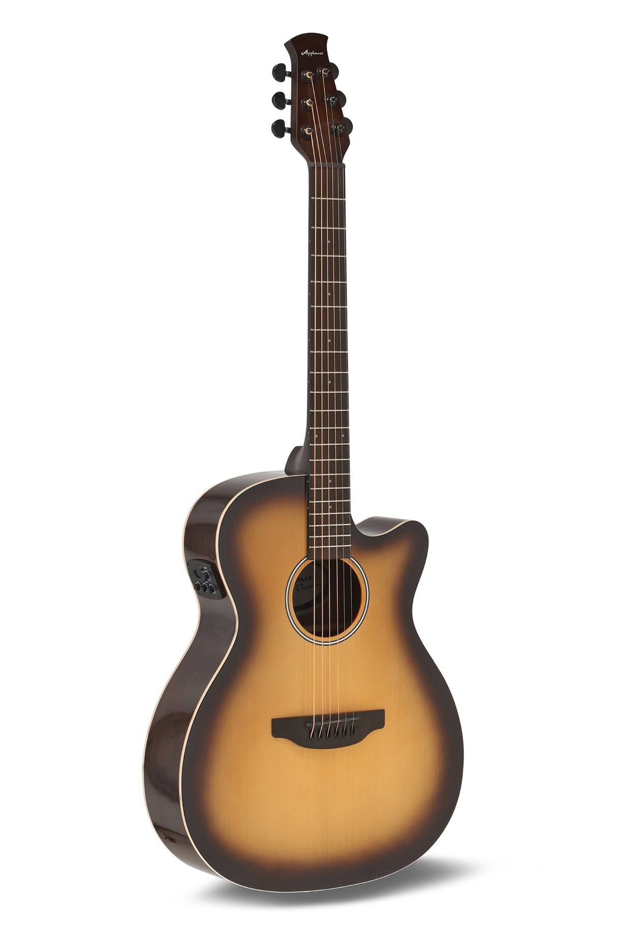 Applause E-Acoustic Guitar Jump OM Electro Cut Gloss - Tobacco Burst (AEO-69-TB)