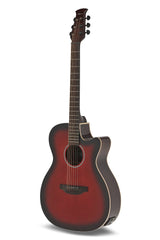 Applause E-Acoustic Guitar Jump OM Electro Cut Gloss - Cherry Burst (AEO-69-CB)