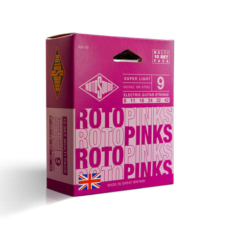 Rotosound Roto Pinks R9-10 elguitarstrenge 9-42, 10 sæt