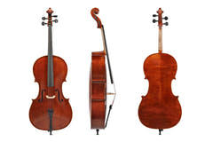 GEWA Sonata Europa cello 1/2, sat op med carbonbue og taske