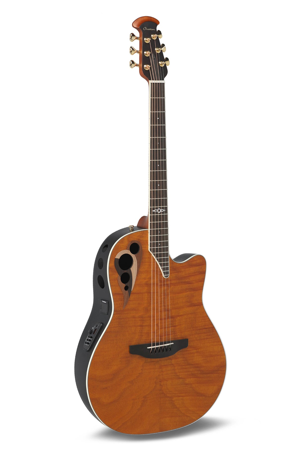 Ovation E-Acoustic Guitar Celebrity Elite Deluxe Plus Ltd 2026 Deep Contour - Amber Satin (CDX40P-FM-G)