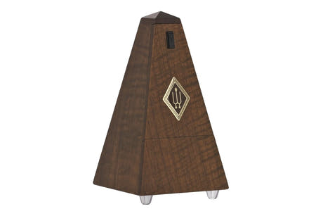 Wittner pyramidemetronom 814, valnød mat, med klokke