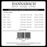 Hannabach Strings for classic guitar Serie 800 Medium tension Silver plated - Set medium (800MT)