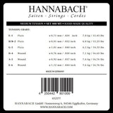 Hannabach 800 diskantsæt E1, H/B2 og G3, medium tension