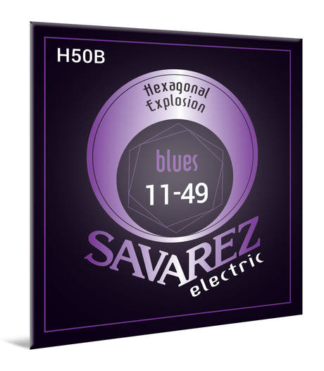 Savarez H50B Hexagonal Explosion elguitarstrenge, blues .011 til .049