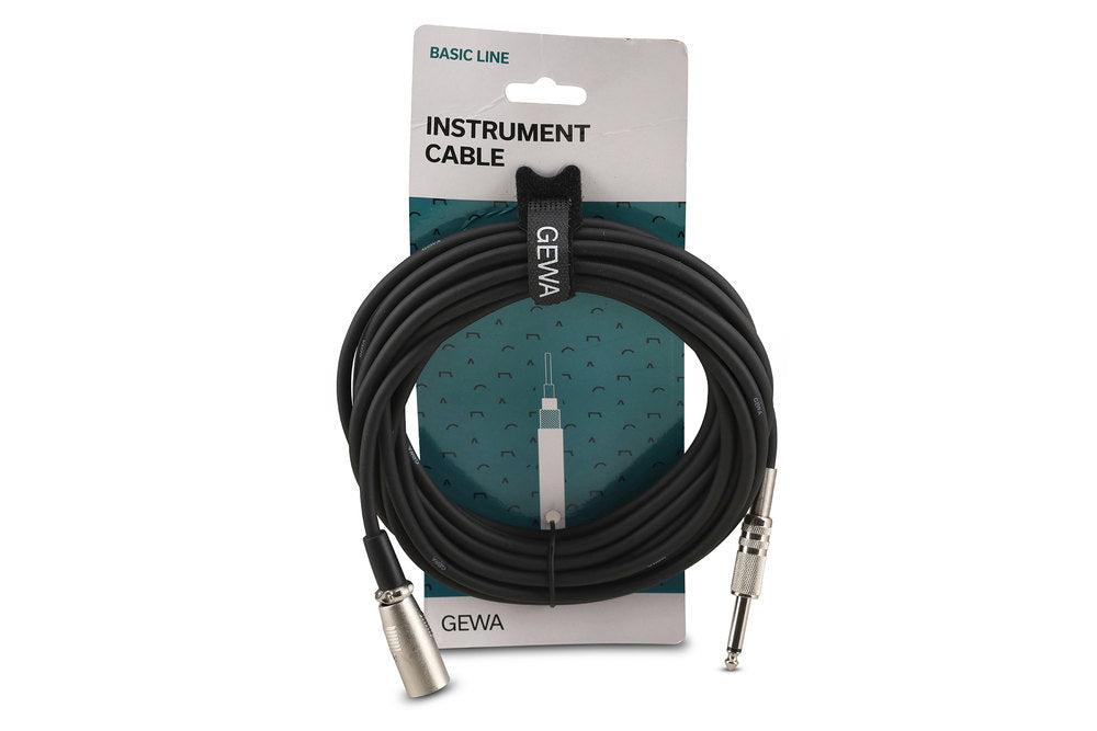 GEWA Basic Line instrumentkabel 6 m, mono-jack til XLR-han