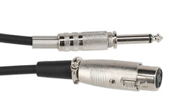 GEWA Basic Line mikrofonkabel 6 m, XLR-hun til mono-jack