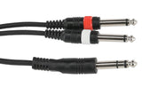 GEWA Basic Line Y-kabel 6 m, stereo-jack til 2 x mono-jack