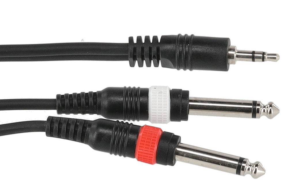 GEWA Basic Line Y-kabel 1,5 m, 3,5 mm minijack til 2 x mono-jack