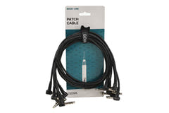 GEWA Basic Line patchkabel 0,9 m, vinklet stereo-jack, 6 stk.