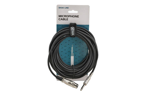 GEWA Basic Line mikrofonkabel 9 m, XLR-hun til mono-jack