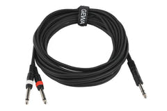 GEWA Basic Line Y-kabel 6 m, stereo-jack til 2 x mono-jack