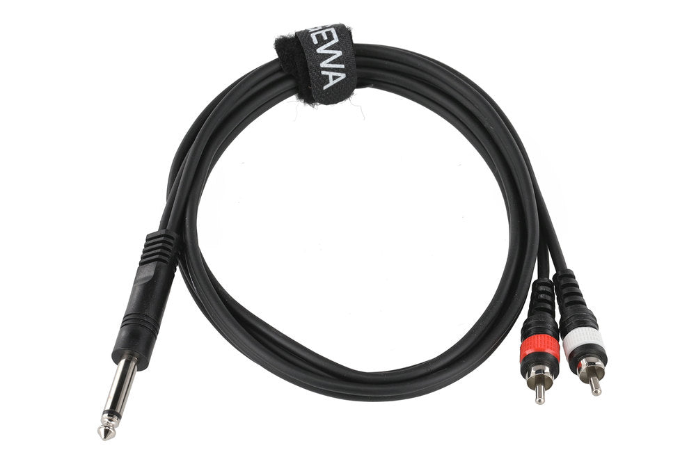 GEWA Basic Line Y-kabel 1,5 m, mono-jack til 2 x cinch