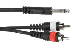 GEWA Basic Line Y-kabel 3 m, stereo-jack til 2 x cinch