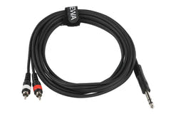 GEWA Basic Line Y-kabel 3 m, stereo-jack til 2 x cinch