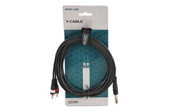 GEWA Basic Line Y-kabel 3 m, stereo-jack til 2 x cinch
