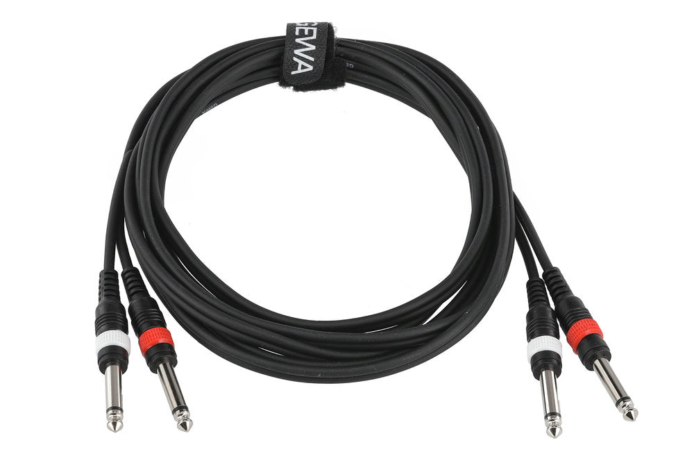 GEWA Basic Line dobbeltkabel 3 m, 2 x mono-jack