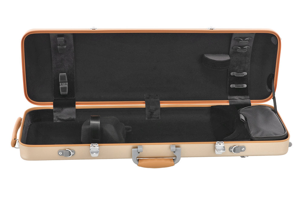 GEWA Polycarbonate violinkasse 1/2-4/4, guld