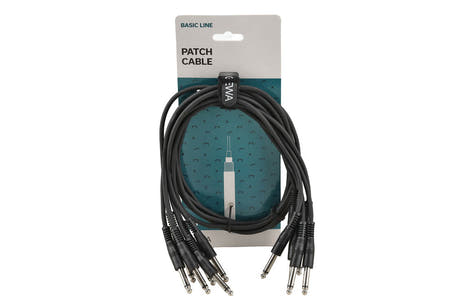 GEWA Basic Line patchkabel 0,9 m, lige mono-jack, 6 stk.