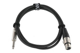 GEWA Pro Line mikrofonkabel 1,5 m, XLR-hun til mono-jack