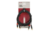 GEWA Pro Line dobbeltkabel 3 m, 2 x cinch i begge ender