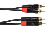 GEWA Pro Line dobbeltkabel 1,5 m, 2 x cinch