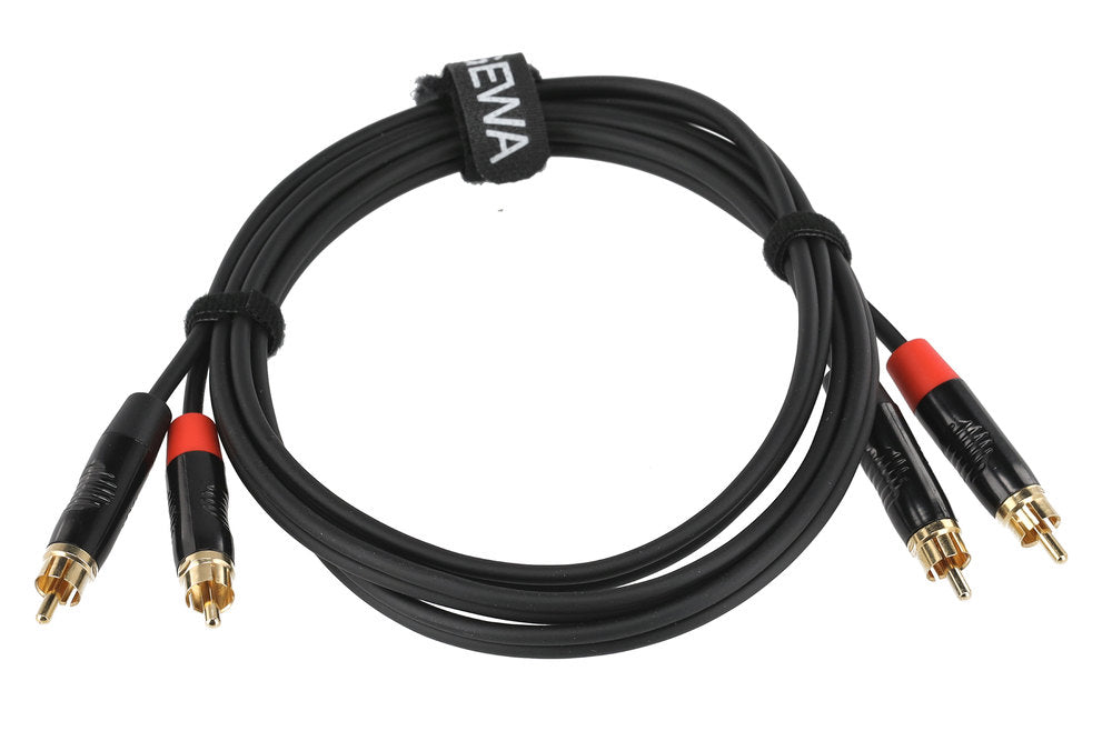GEWA Pro Line dobbeltkabel 1,5 m, 2 x cinch