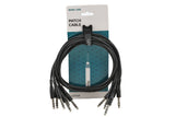 GEWA Basic Line patchkabel 0,9 m, lige stereo-jack, 6 stk.