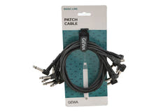 GEWA Basic Line patchkabel 0,6 m, vinklet mono-jack, 6 stk.