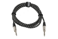 GEWA Pro Line instrumentkabel 3 m, sort-hvid tweed, lige jack