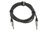GEWA Pro Line instrumentkabel 3 m, sort-hvid tweed, lige jack