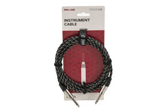 GEWA Pro Line instrumentkabel 3 m, sort-hvid tweed, lige jack