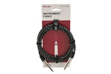 GEWA Pro Line instrumentkabel 3 m, sort-hvid tweed, lige jack