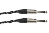 GEWA Pro Line instrumentkabel 6 m, sort-hvid tweed, lige jack
