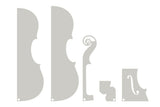 GEWA omridsskabelon Strad Gore-Booth 1710 til cello, 5 dele