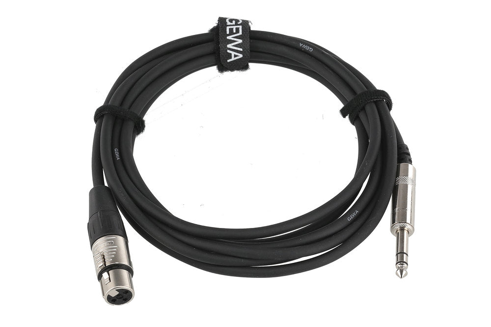 GEWA Pro Line balanceret kabel 3 m, stereo-jack til XLR-hun