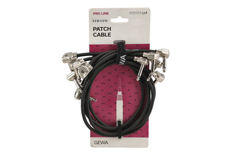 GEWA Pro Line patchkabel 0,5 m, vinklede pancake-stik
