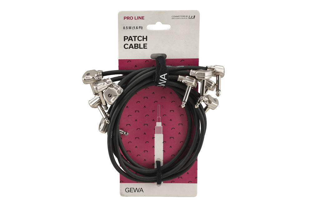 GEWA Pro Line patchkabel 0,5 m, vinklede pancake-stik