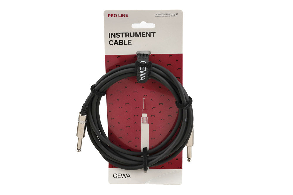 GEWA Pro Line instrumentkabel 3 m, lige jackstik