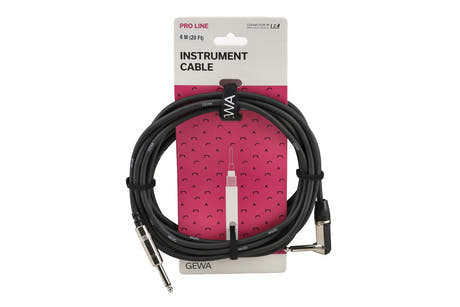 GEWA Pro Line instrumentkabel 6 m, lige til vinklet jack
