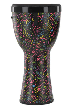GEWA Liberty Series Nestable djembe 12", motiv Crazy Neon