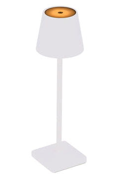 GEWA PL-48 klaverlampe med 48 LED og batteri, hvid mat