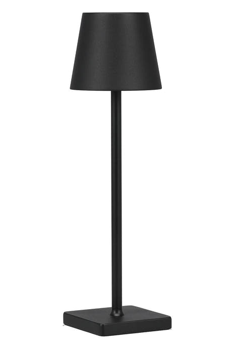 GEWA PL-48 klaverlampe med 48 LED og batteri, sort mat