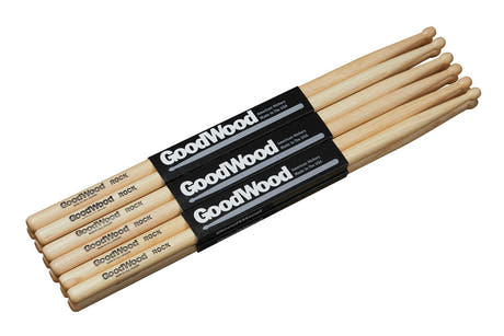 Vater Goodwood Rock trommestikker, hickory 2. sortering, træspids